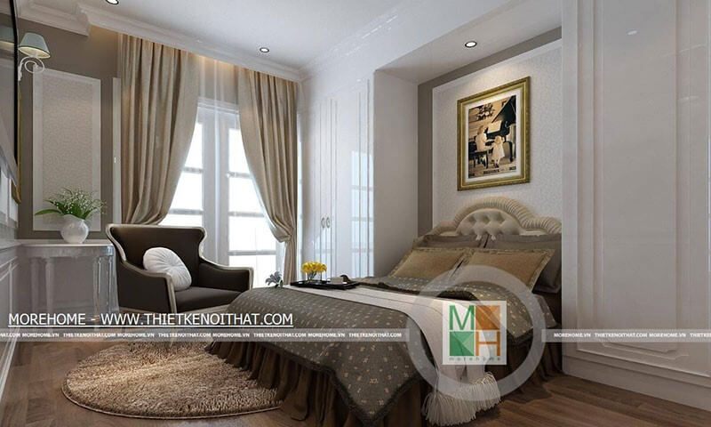 Tạo ra một không gian phòng ngủ với tông màu ấm cúng, thiết kế nội thất để tạo ra một cảm giác thư giãn và an toàn, giúp bạn có một giấc ngủ thoải mái.